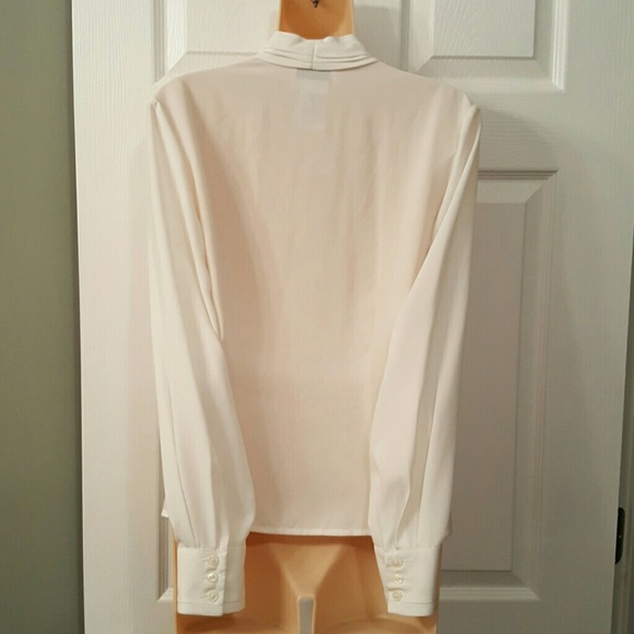 Fred David white blouse Size 6 - Picture 3 of 6